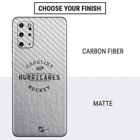 NHL Carolina Hurricanes Black Text Galaxy S20 Plus Skin