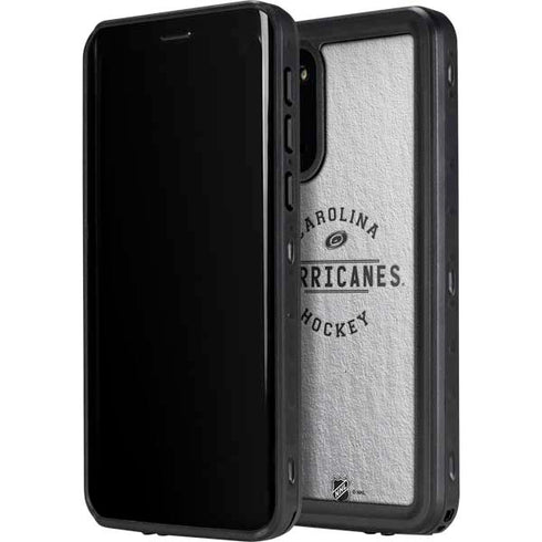 NHL Carolina Hurricanes Black Text Galaxy S20 Plus Waterproof Case