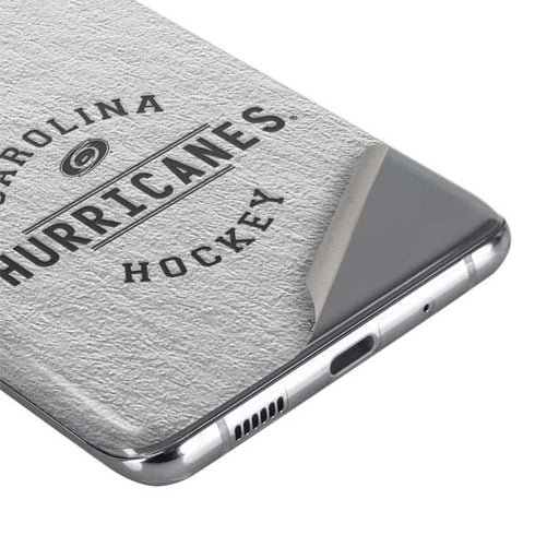 NHL Carolina Hurricanes Black Text Galaxy S20 Ultra 5G Skin