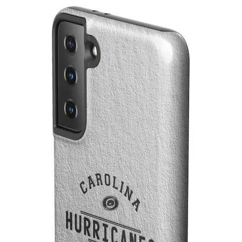 NHL Carolina Hurricanes Black Text Galaxy S21 FE Pro Case