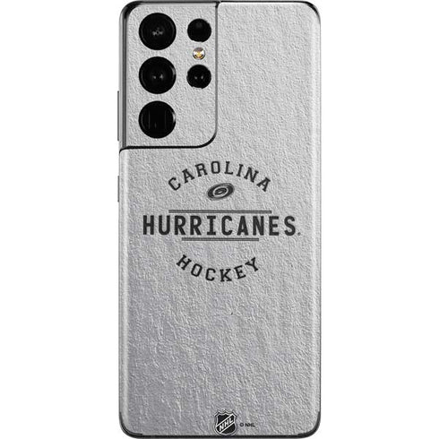 NHL Carolina Hurricanes Black Text Galaxy S21 Ultra 5G Skin