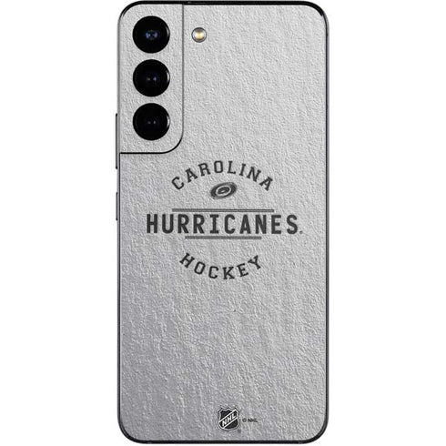 NHL Carolina Hurricanes Black Text Galaxy S22 Skin
