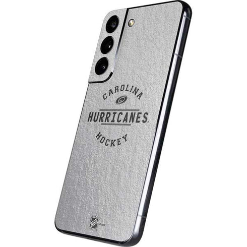 NHL Carolina Hurricanes Black Text Galaxy S22 Skin