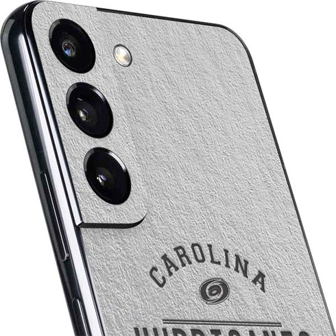 NHL Carolina Hurricanes Black Text Galaxy S22 Skin