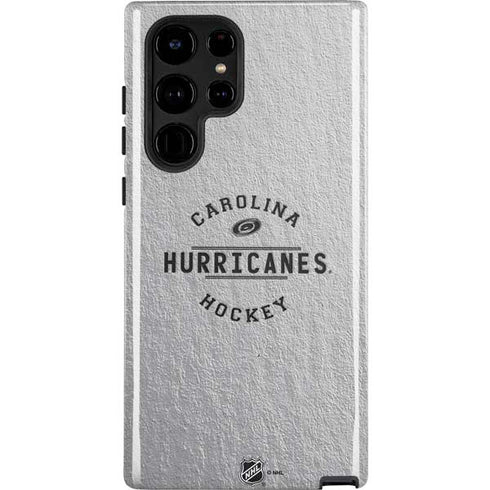 NHL Carolina Hurricanes Black Text Galaxy S22 Ultra Pro Case