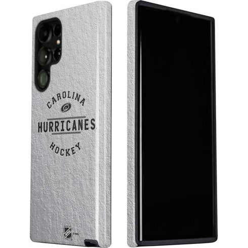 NHL Carolina Hurricanes Black Text Galaxy S22 Ultra Pro Case
