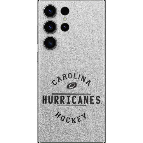 NHL Carolina Hurricanes Black Text Galaxy S23 Ultra Skin