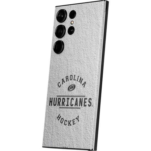 NHL Carolina Hurricanes Black Text Galaxy S23 Ultra Skin