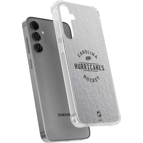 NHL Carolina Hurricanes Black Text Galaxy S24 Plus Clear Case