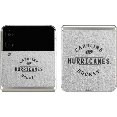 NHL Carolina Hurricanes Black Text Galaxy Z Flip3 5G Skin