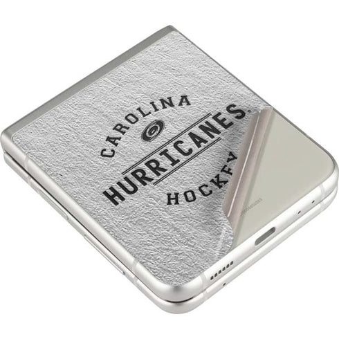 NHL Carolina Hurricanes Black Text Galaxy Z Flip3 5G Skin