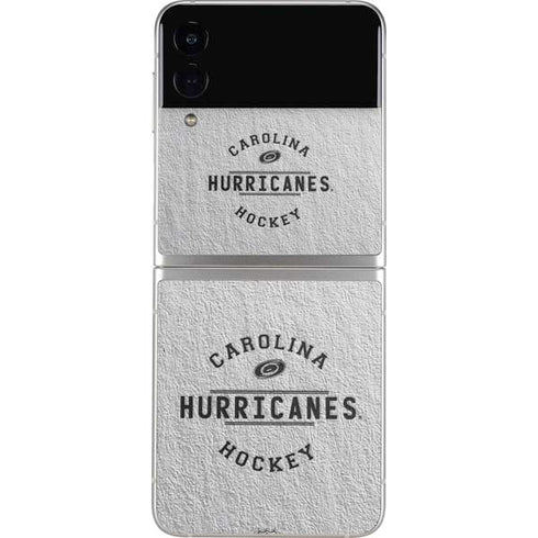 NHL Carolina Hurricanes Black Text Galaxy Z Flip4 5G Skin