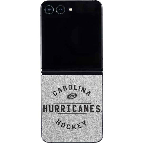NHL Carolina Hurricanes Black Text Galaxy Z Flip5 5G Skin
