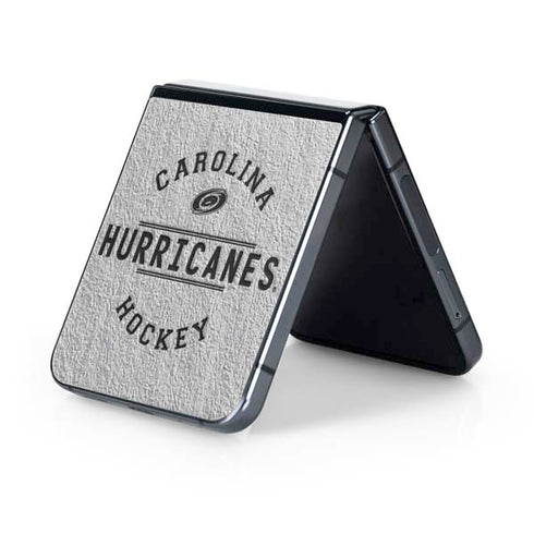 NHL Carolina Hurricanes Black Text Galaxy Z Flip5 5G Skin