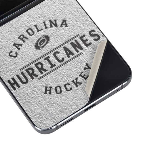 NHL Carolina Hurricanes Black Text Galaxy Z Flip5 5G Skin