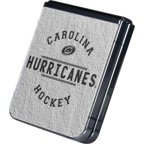 NHL Carolina Hurricanes Black Text Galaxy Z Flip5 5G Skin
