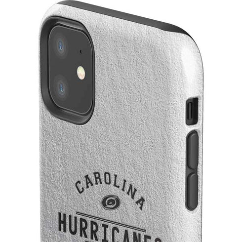 NHL Carolina Hurricanes Black Text iPhone 11 Impact Case