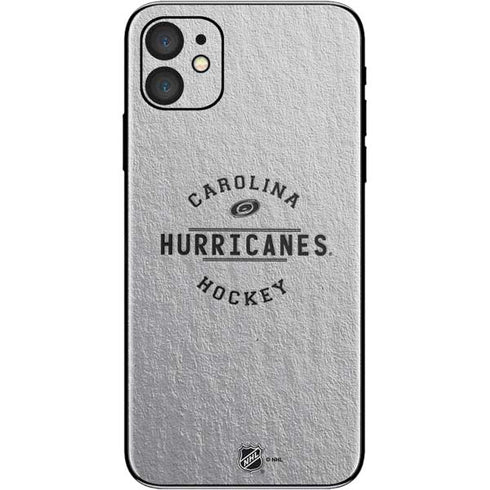 NHL Carolina Hurricanes Black Text iPhone 11 Skin