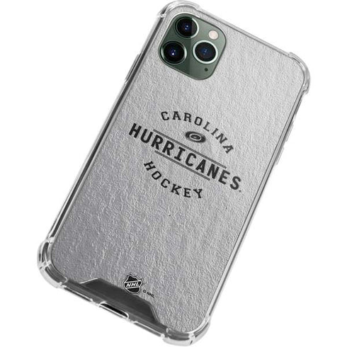 NHL Carolina Hurricanes Black Text iPhone 12 Pro Clear Case