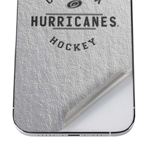 NHL Carolina Hurricanes Black Text iPhone 12 Pro Skin