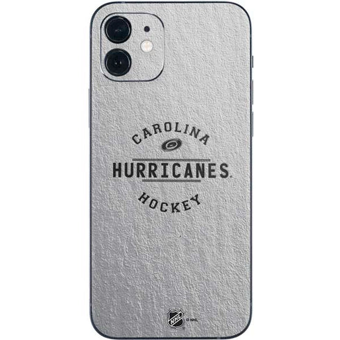NHL Carolina Hurricanes Black Text iPhone 12 Skin