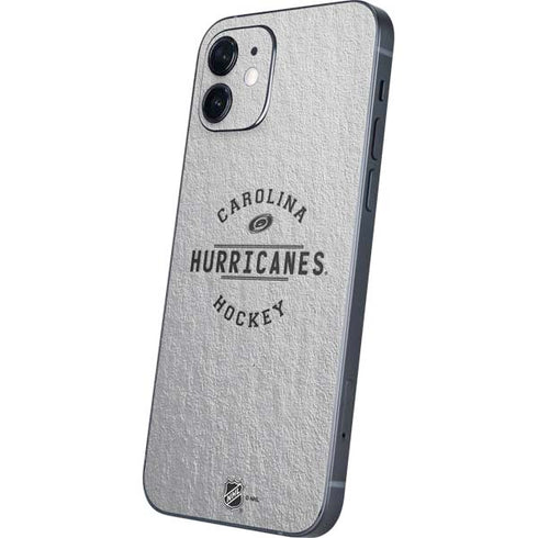 NHL Carolina Hurricanes Black Text iPhone 12 Skin