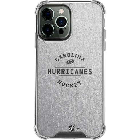 NHL Carolina Hurricanes Black Text iPhone 15 Pro Max Clear Case