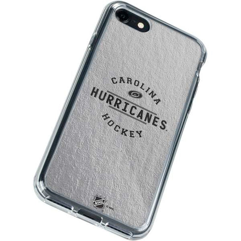 NHL Carolina Hurricanes Black Text iPhone SE (2nd & 3rd Gen) Clear Case