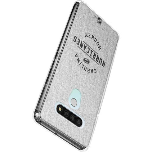 NHL Carolina Hurricanes Black Text LG Stylo 6 Clear Case