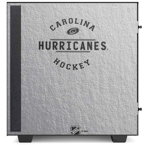 NHL Carolina Hurricanes Black Text NZXT H510 Compact ATX Mid-Tower Case Skin