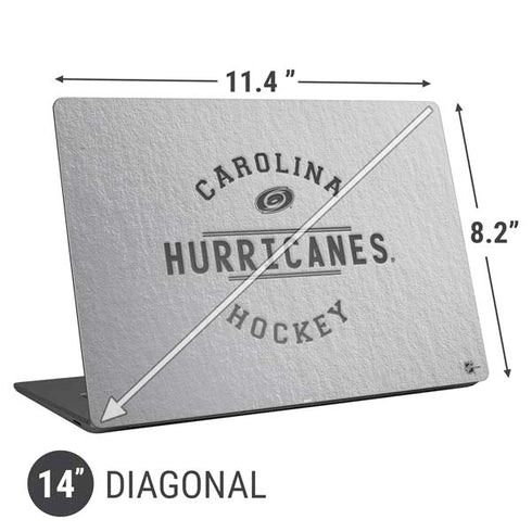 NHL Carolina Hurricanes Black Text Universal Laptop 14in (11.4 x 8.2in) Skin