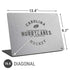 NHL Carolina Hurricanes Black Text Universal Laptop 16.6in (13.4 x 9.7in) Skin