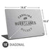 NHL Carolina Hurricanes Black Text Universal Laptop 18in (14.6 x 10.6in) Skin