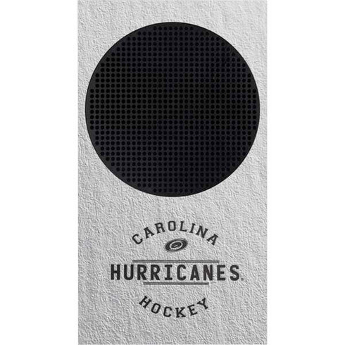 NHL Carolina Hurricanes Black Text Xbox Series S Console Skin
