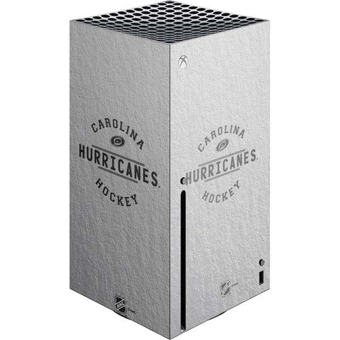 NHL Carolina Hurricanes Black Text Xbox Series X Console Skin