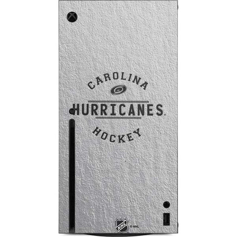 NHL Carolina Hurricanes Black Text Xbox Series X Console Skin
