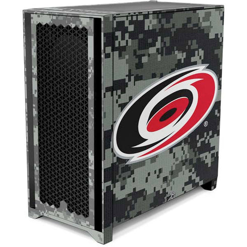 NHL Carolina Hurricanes Camo Corsair 4000D Tempered Glass Mid-Tower ATX Case Skin