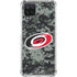 NHL Carolina Hurricanes Camo Galaxy A12 Clear Case