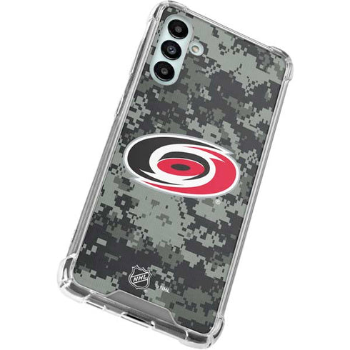 NHL Carolina Hurricanes Camo Galaxy A13 5G Clear Case