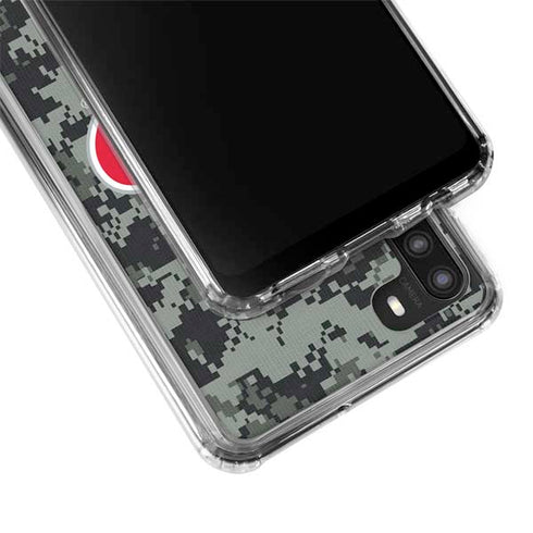 NHL Carolina Hurricanes Camo Galaxy A21 Clear Case