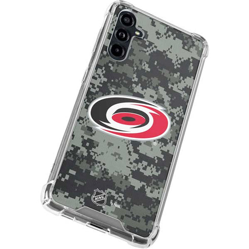 NHL Carolina Hurricanes Camo Galaxy A54 5G Clear Case