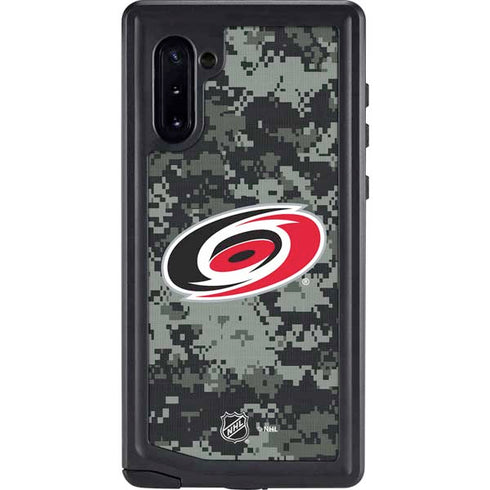 NHL Carolina Hurricanes Camo Galaxy Note 10 Waterproof Case