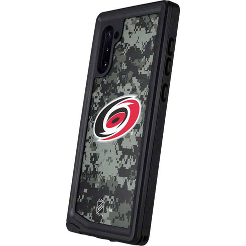 NHL Carolina Hurricanes Camo Galaxy Note 10 Waterproof Case