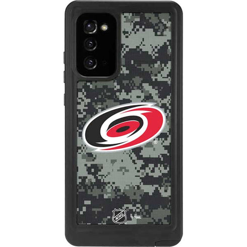 NHL Carolina Hurricanes Camo Galaxy Note20 5G Waterproof Case