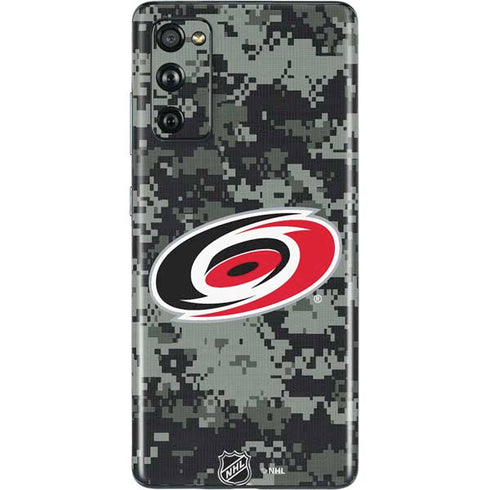 NHL Carolina Hurricanes Camo Galaxy S20 Fan Edition Skin