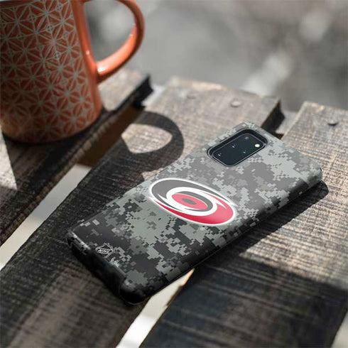 NHL Carolina Hurricanes Camo Galaxy S20 Plus Pro Case