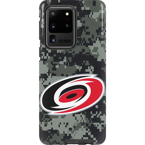 NHL Carolina Hurricanes Camo Galaxy S20 Ultra 5G Pro Case