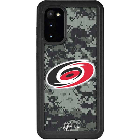 NHL Carolina Hurricanes Camo Galaxy S20 Waterproof Case