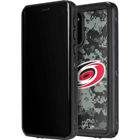 NHL Carolina Hurricanes Camo Galaxy S20 Waterproof Case
