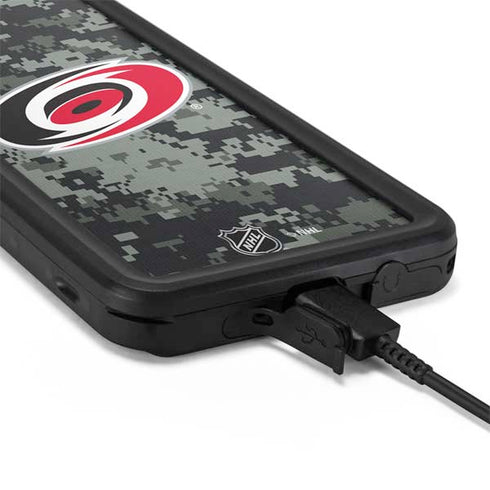 NHL Carolina Hurricanes Camo Galaxy S20 Waterproof Case
